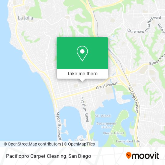 Pacificpro Carpet Cleaning map