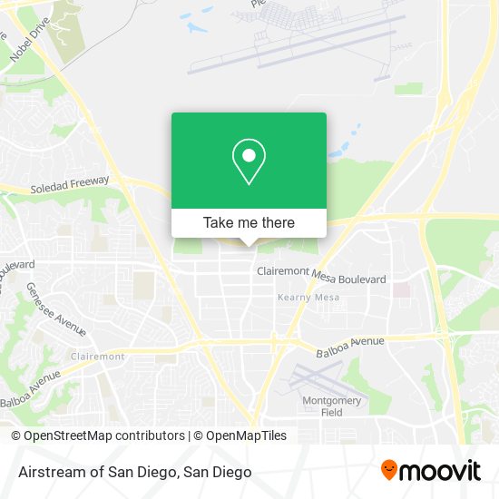 Mapa de Airstream of San Diego