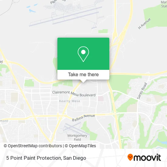 Mapa de 5 Point Paint Protection