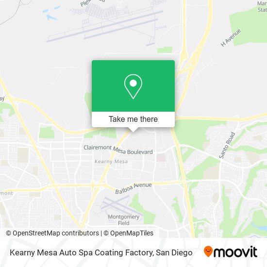 Kearny Mesa Auto Spa Coating Factory map