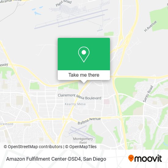 Amazon Fulfillment Center-DSD4 map