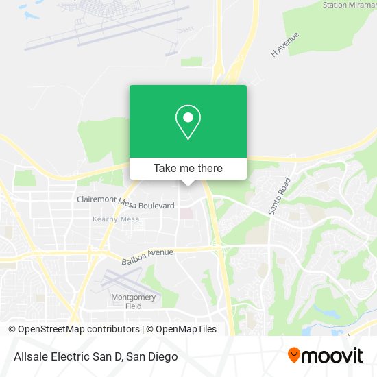 Mapa de Allsale Electric San D