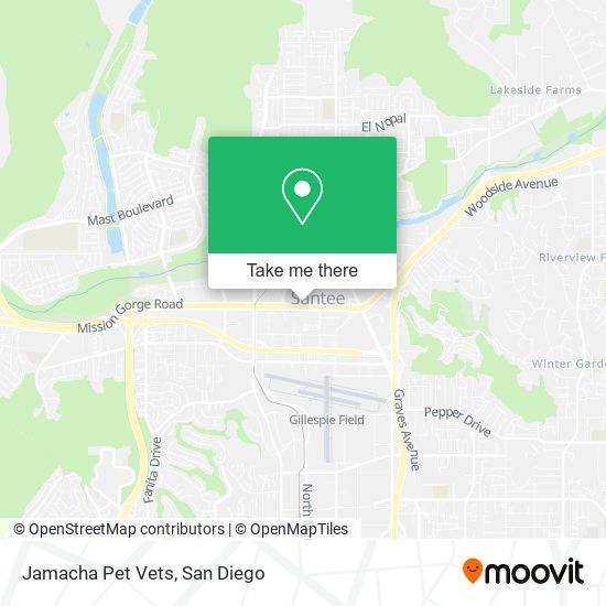 Jamacha Pet Vets map