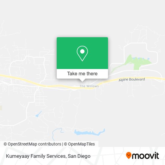 Mapa de Kumeyaay Family Services