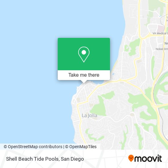 Shell Beach Tide Pools map