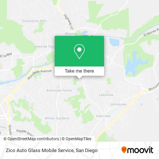 Zico Auto Glass Mobile Service map