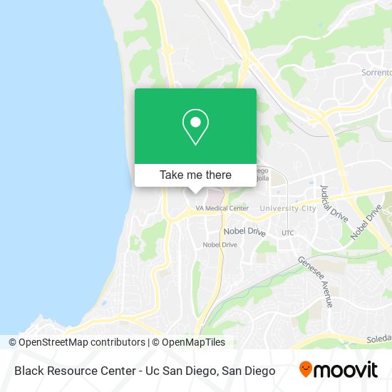 Mapa de Black Resource Center - Uc San Diego