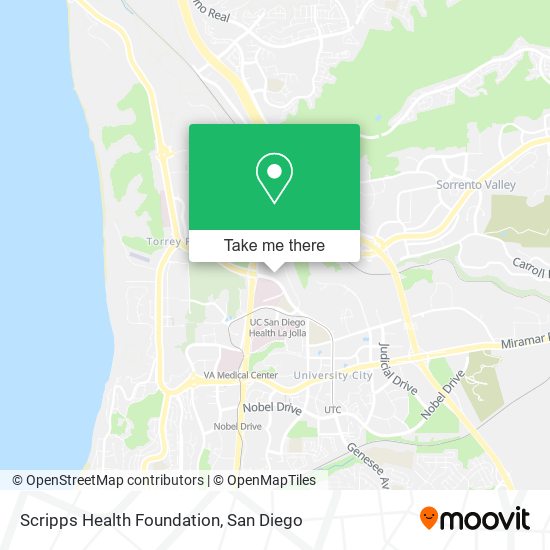 Scripps Health Foundation map
