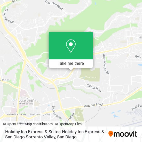 Holiday Inn Express & Suites-Holiday Inn Express & San Diego Sorrento Valley map