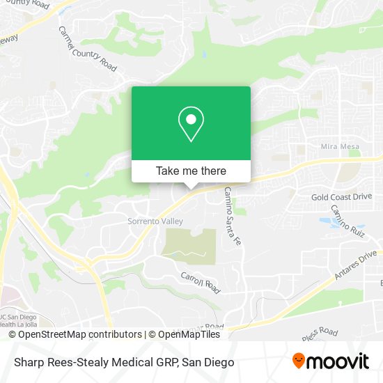 Sharp Rees-Stealy Medical GRP map