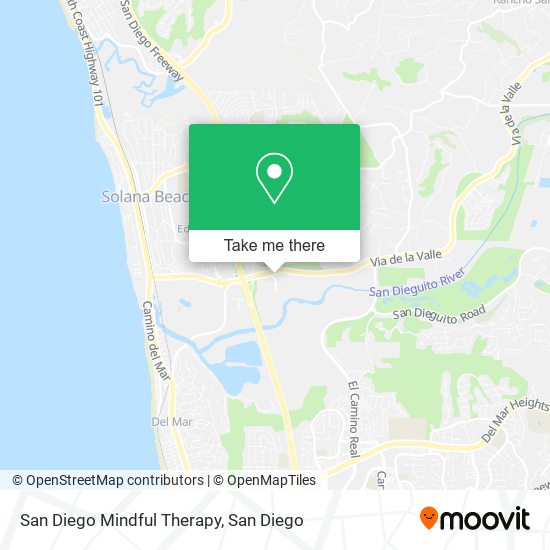 Mapa de San Diego Mindful Therapy