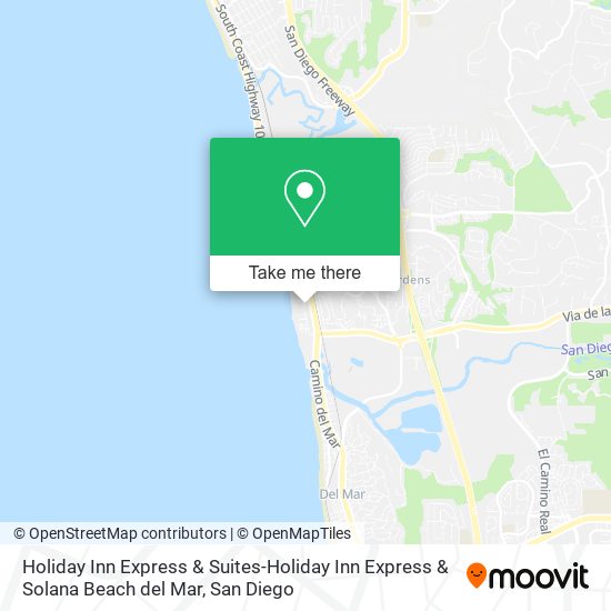 Mapa de Holiday Inn Express & Suites-Holiday Inn Express & Solana Beach del Mar