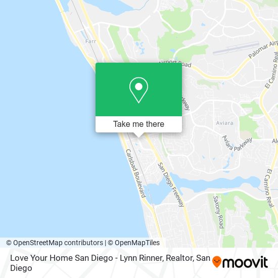 Love Your Home San Diego - Lynn Rinner, Realtor map