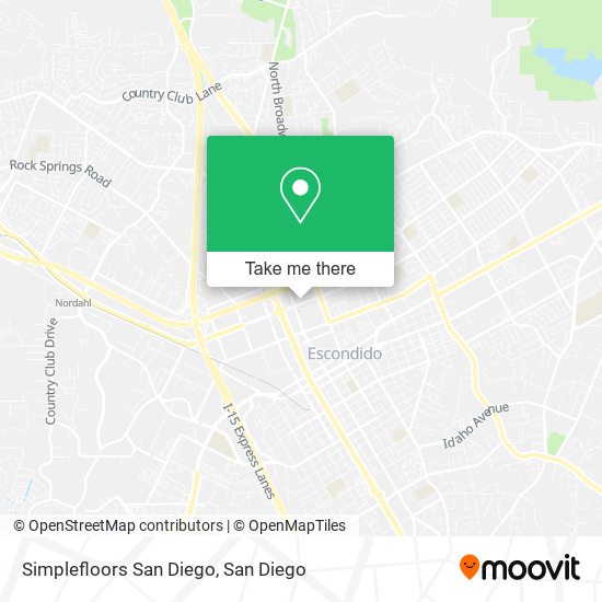 Simplefloors San Diego map