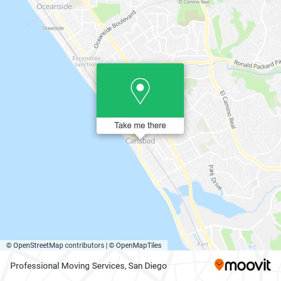 Mapa de Professional Moving Services