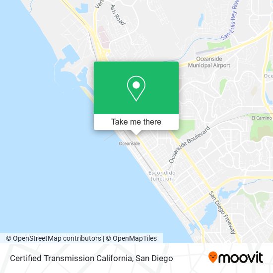 Certified Transmission California map