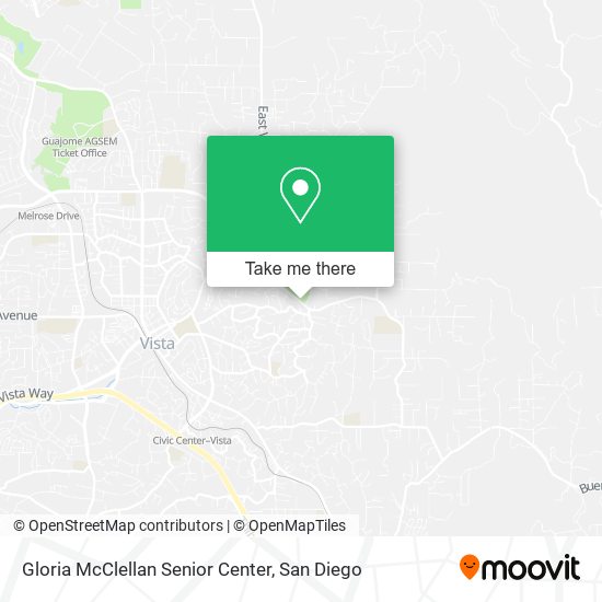 Gloria McClellan Senior Center map