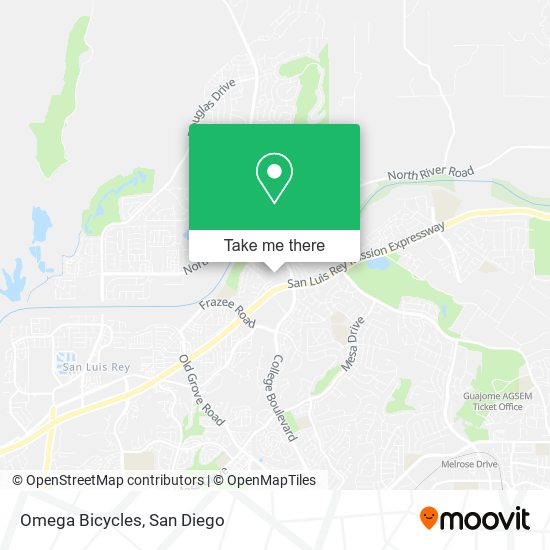 Omega Bicycles map