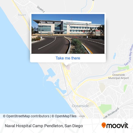Mapa de Naval Hospital Camp Pendleton