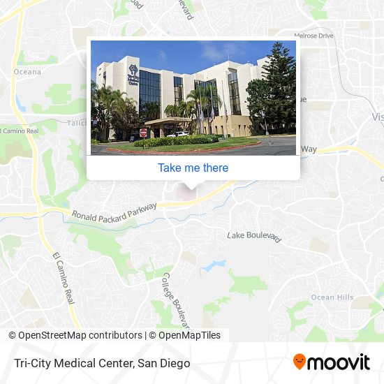 Mapa de Tri-City Medical Center