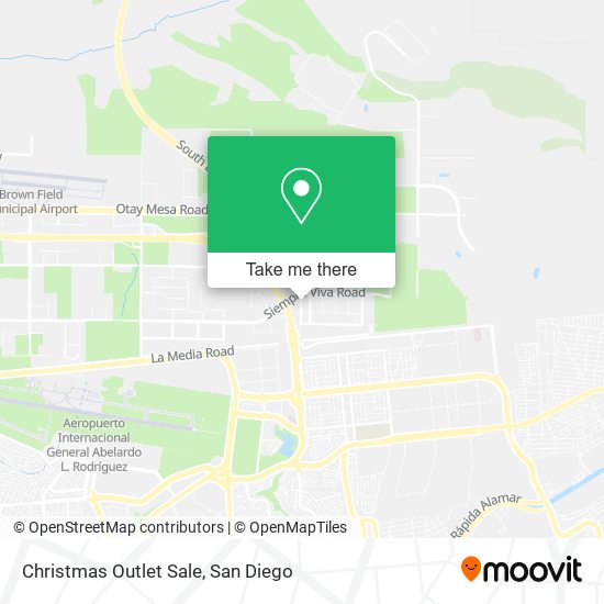 Christmas Outlet Sale map