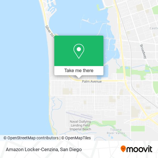 Amazon Locker-Cenzina map