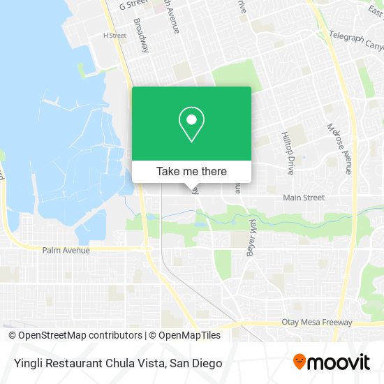 Yingli Restaurant Chula Vista map