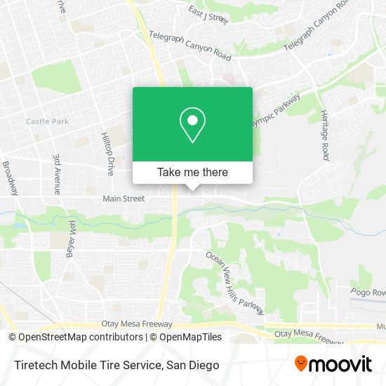 Tiretech Mobile Tire Service map