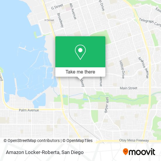 Amazon Locker-Roberta map