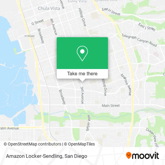 Mapa de Amazon Locker-Sendling
