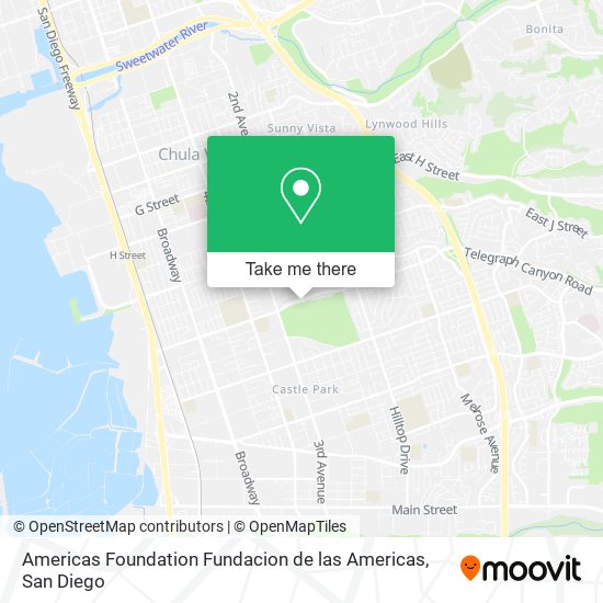 Mapa de Americas Foundation Fundacion de las Americas