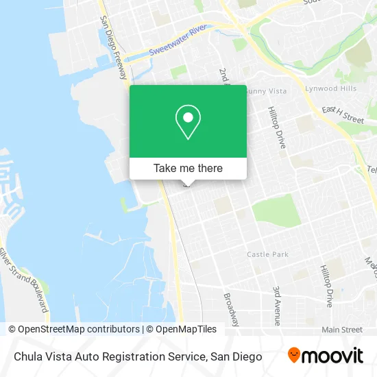 Mapa de Chula Vista Auto Registration Service