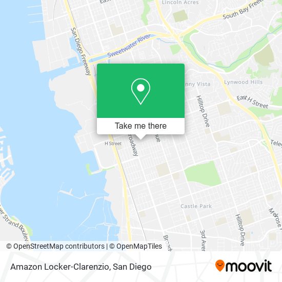 Mapa de Amazon Locker-Clarenzio