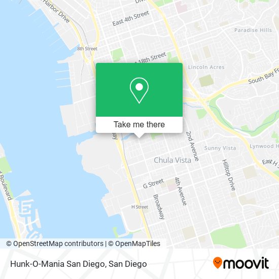 Mapa de Hunk-O-Mania San Diego