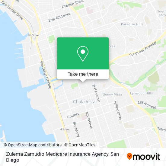 Zulema Zamudio Medicare Insurance Agency map