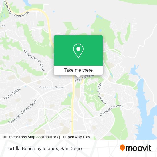 Tortilla Beach by Islands map