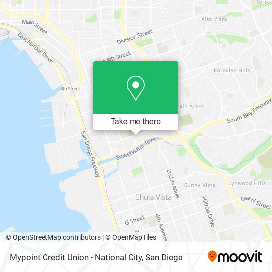 Mypoint Credit Union - National City map