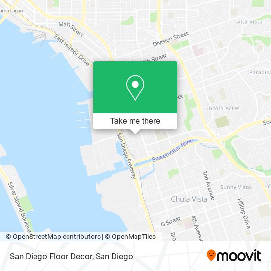 San Diego Floor Decor map