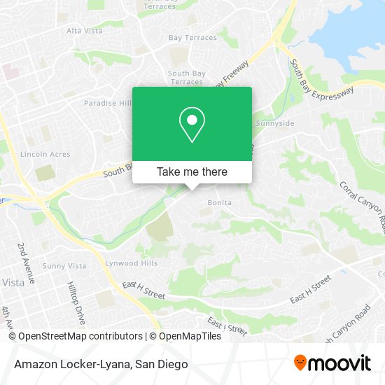Amazon Locker-Lyana map