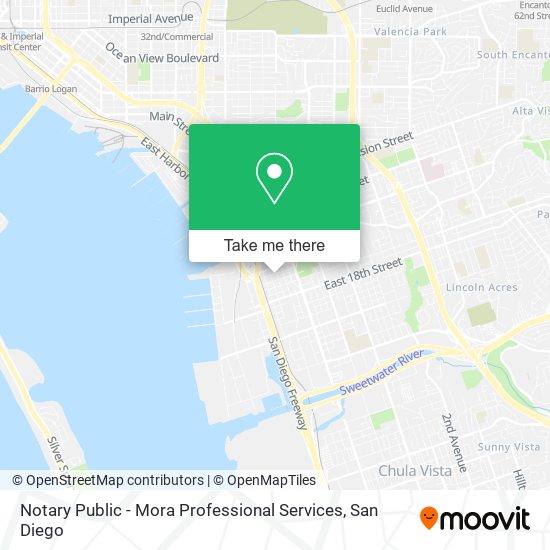 Notary Public - Mora Professional Services map