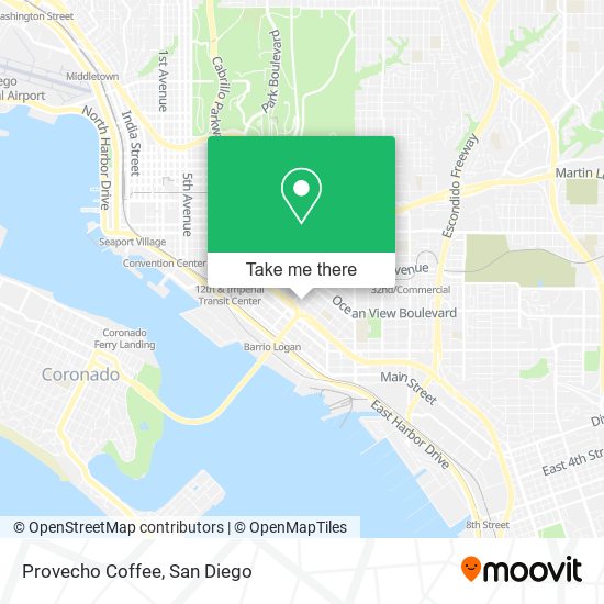 Provecho Coffee map