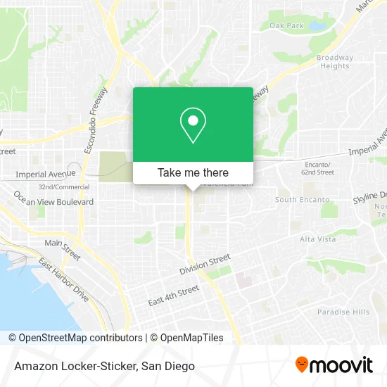 Amazon Locker-Sticker map