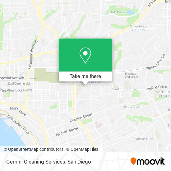 Mapa de Gemini Cleaning Services