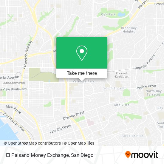 El Paisano Money Exchange map