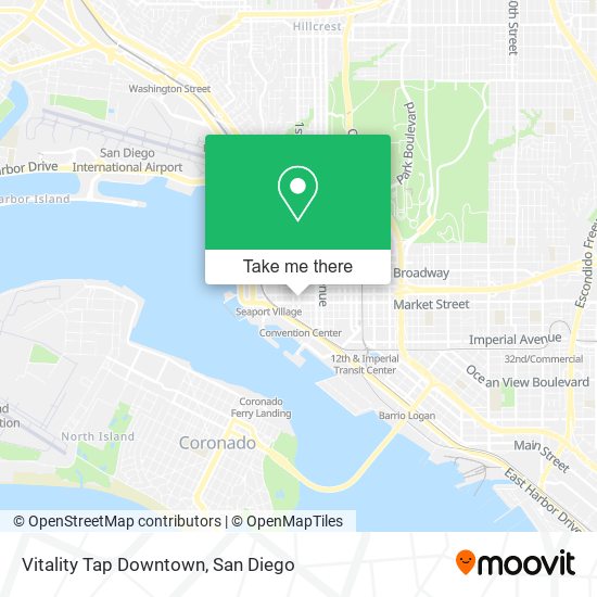 Vitality Tap Downtown map