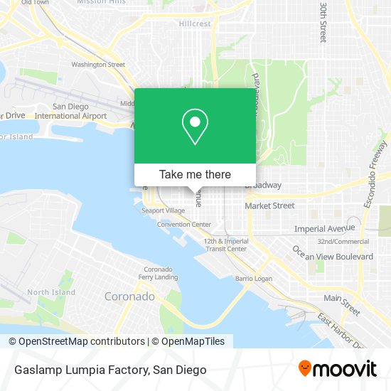 Mapa de Gaslamp Lumpia Factory