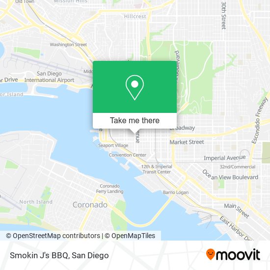 Smokin J's BBQ map