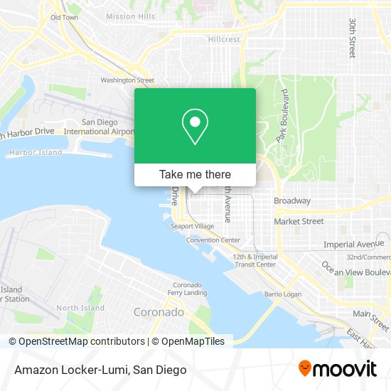 Mapa de Amazon Locker-Lumi