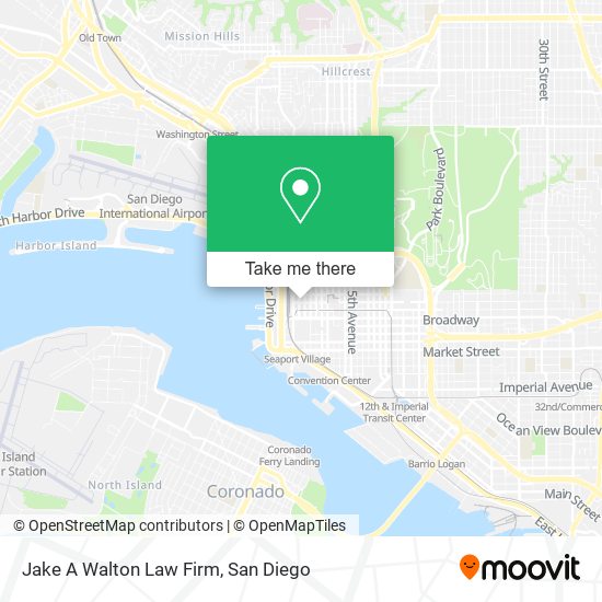 Jake A Walton Law Firm map