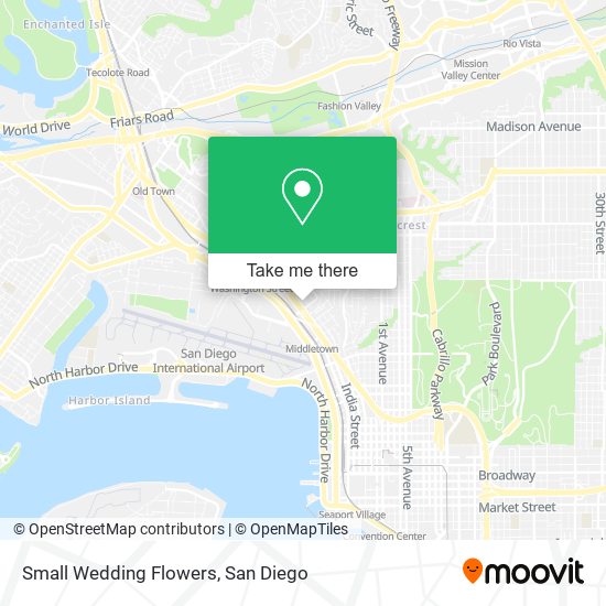 Small Wedding Flowers map